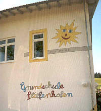 Fassade mit Sonnenuhr